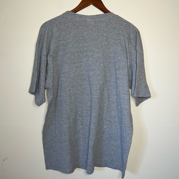 MLB Genuine Merchandise Vintage Gray Waffle Knit Cleveland Indians Tee Size Lg - Picture 2 of 6